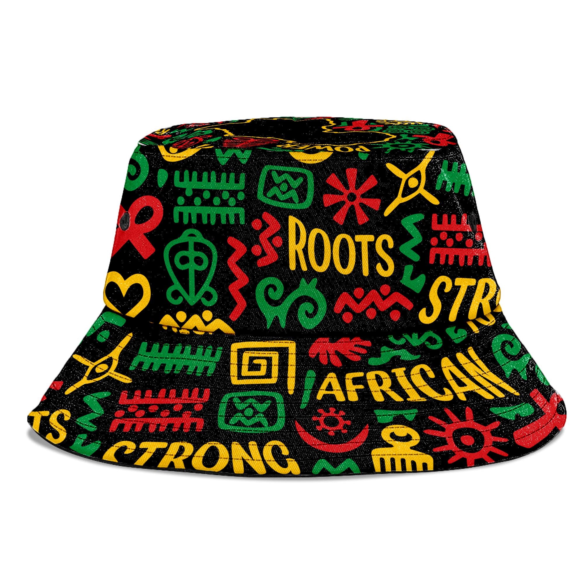 African Map Symbol Bucket Hat Bucket Hat Tianci 