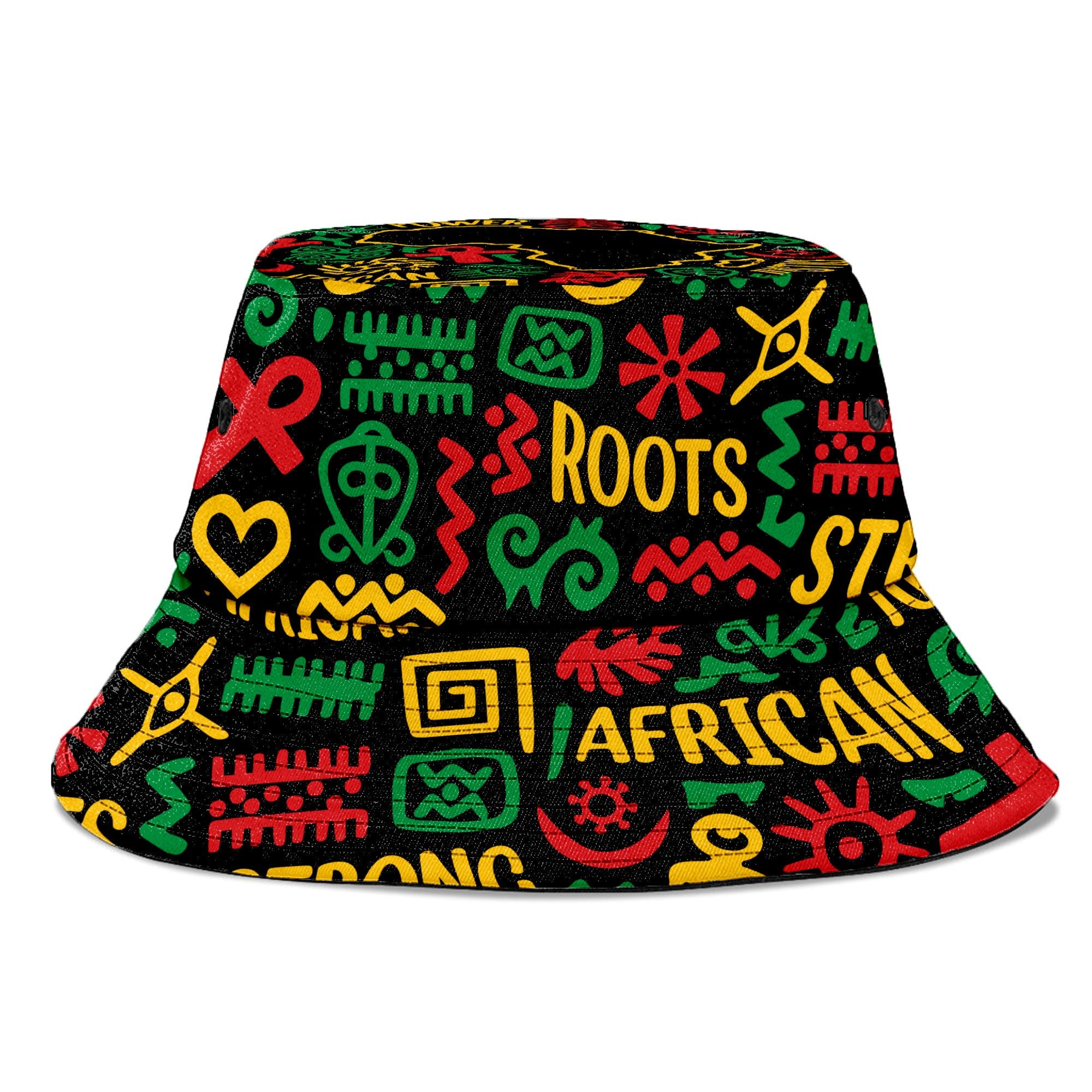 African Map Symbol Bucket Hat Bucket Hat Tianci 