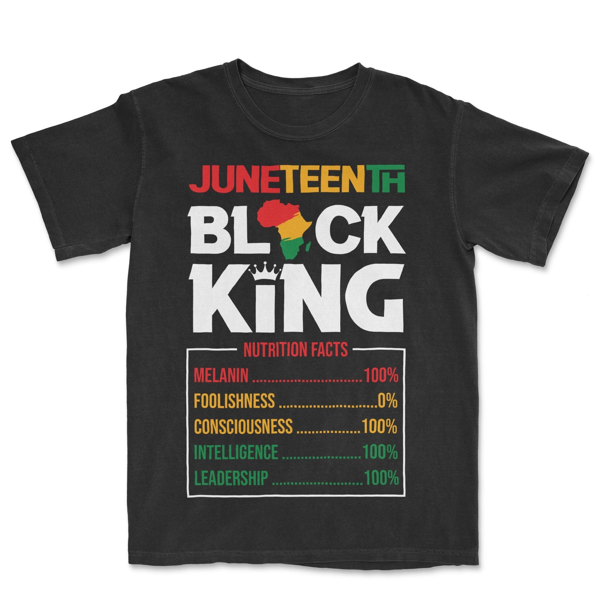 Juneteenth Black King T-shirt Apparel Gearment Premium - Heavyweight & Vintage Black S