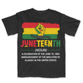 Juneteenth Definition T-shirt Apparel Gearment Premium - Heavyweight & Vintage Black S