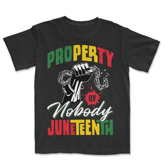 Property Of Nobody Juneteenth T-shirt Apparel Gearment Premium - Heavyweight & Vintage Black S