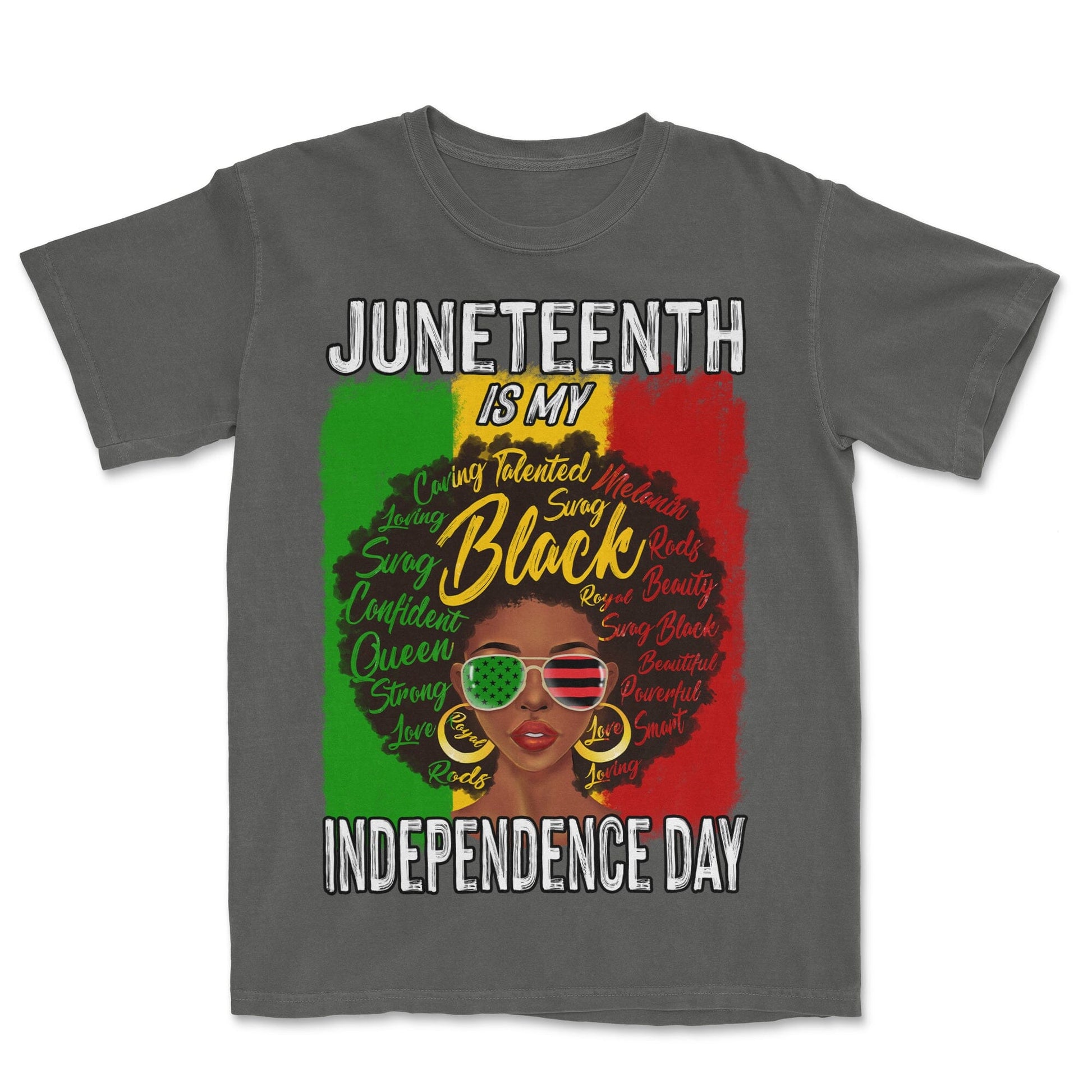 Juneteenth Is My Independence Day T-shirt Apparel Gearment Premium - Heavyweight & Vintage Pepper S