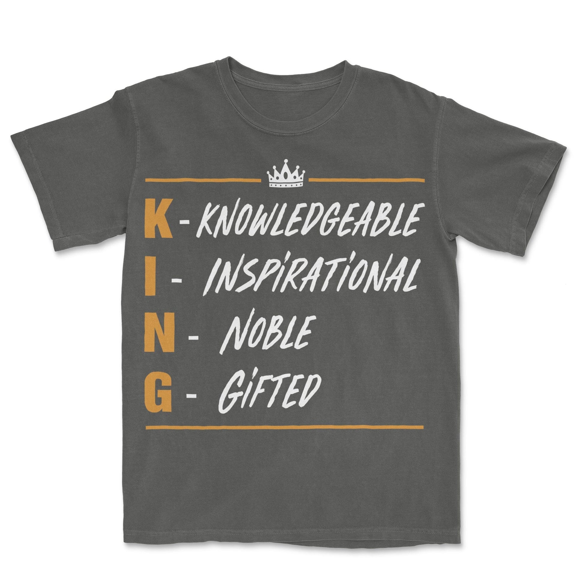 King T-shirt Apparel Gearment Premium - Heavyweight & Vintage Pepper S