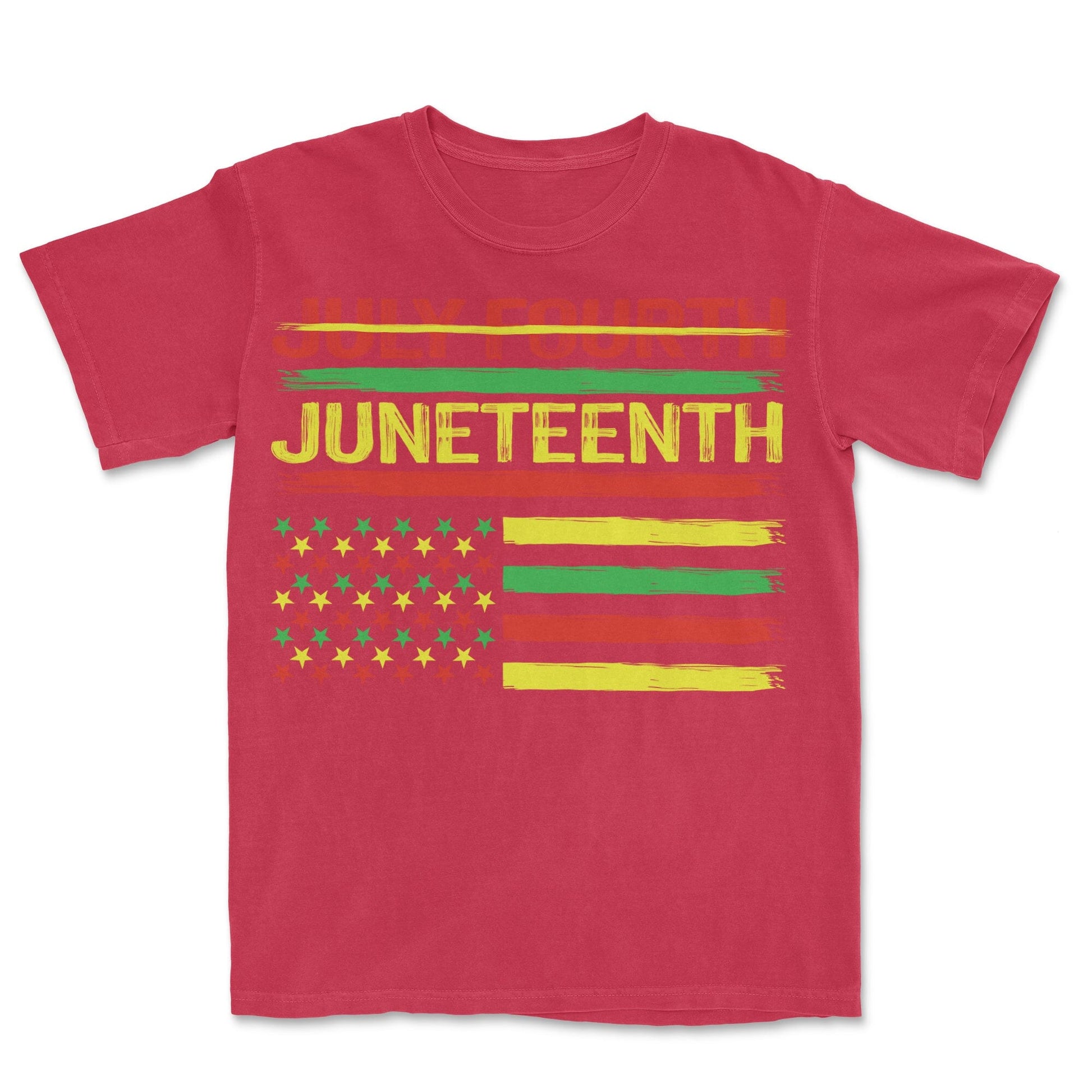 Not July Fourth - Juneteenth T-shirt Apparel Gearment Standard - Soft Feel & Modern Fit Red S