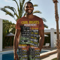 Civil Rights Movement T-shirt And Shorts Set Tee Shorts Set Tianci 