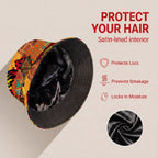Colored African Patchwork Bucket Hat Bucket Hat Tianci Premium Satin Lined Average 