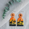 African Safari Clay Earrings Clay Earrings We Craft 