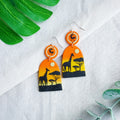 African Safari Clay Earrings Clay Earrings We Craft 