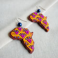 African Map Clay Earrings Clay Earrings We Craft 