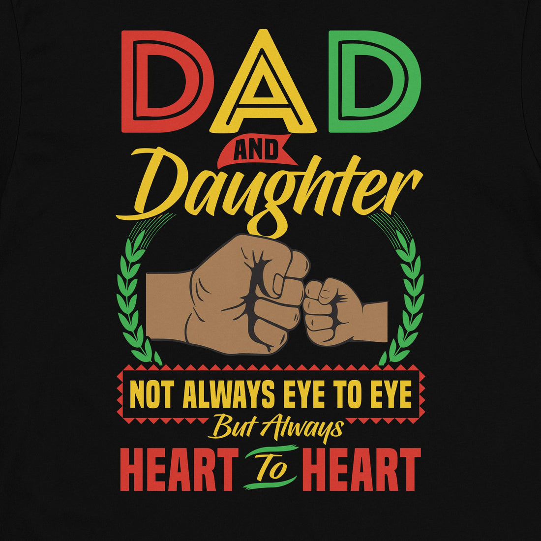 Dad & Daughter T-shirt Apparel Gearment Standard - Soft Feel & Modern Fit Black S