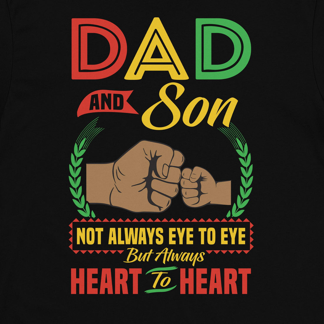 Dad & Son T-shirt Apparel Gearment Standard - Soft Feel & Modern Fit Black S