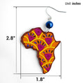 African Map Clay Earrings Clay Earrings We Craft 