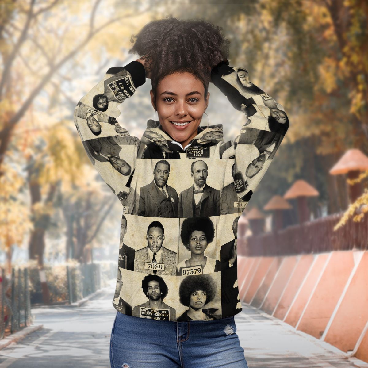 Civil Rights Leaders Premium Hoodie Fleece Hoodie Zootop Bear 