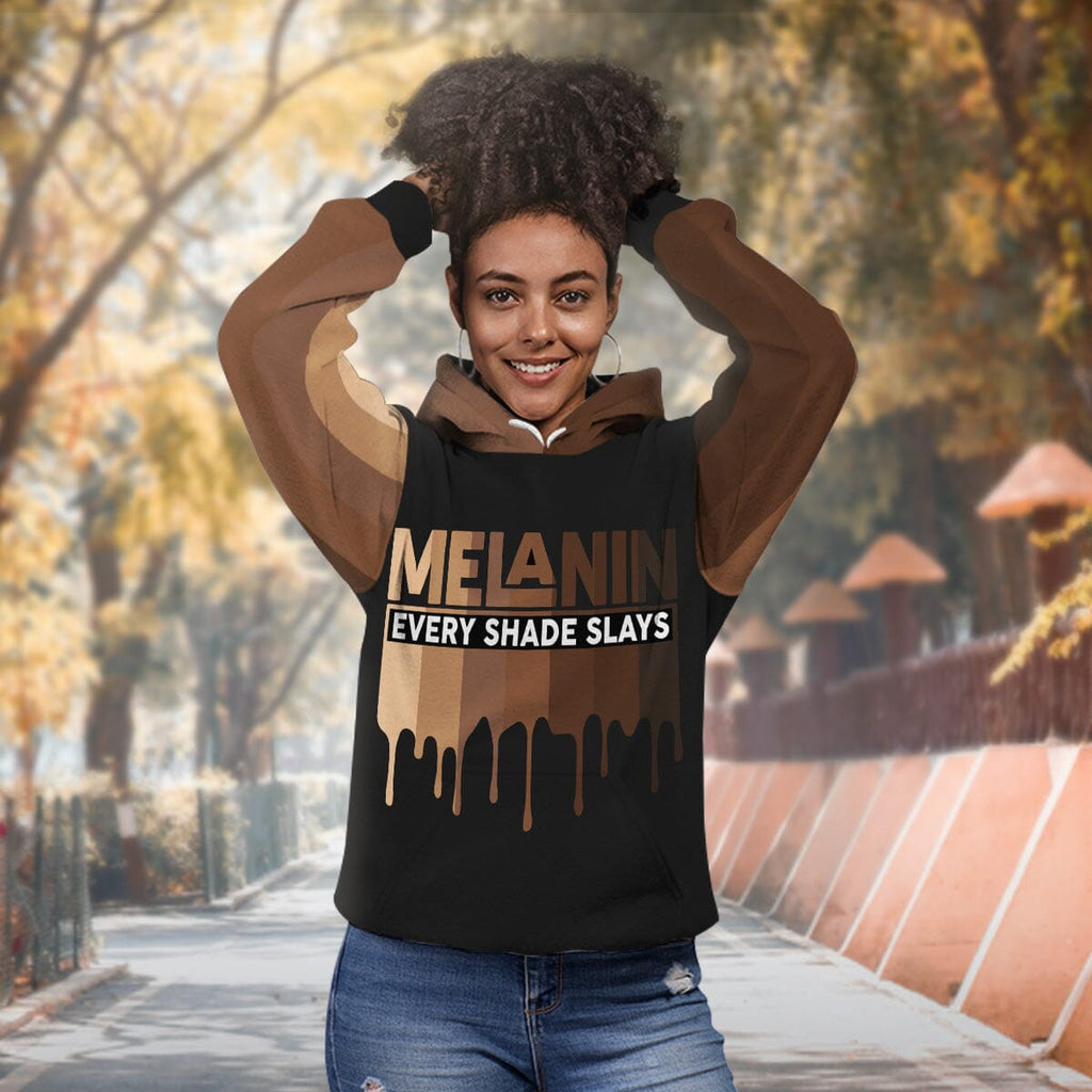 Every Shade Slays Melanin Premium Hoodie Fleece Hoodie Zootop Bear 