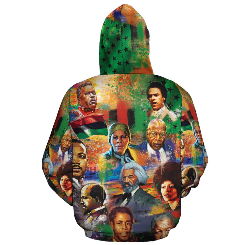 Civil Rights Moments Premium Hoodie Fleece Hoodie Zootop Bear 