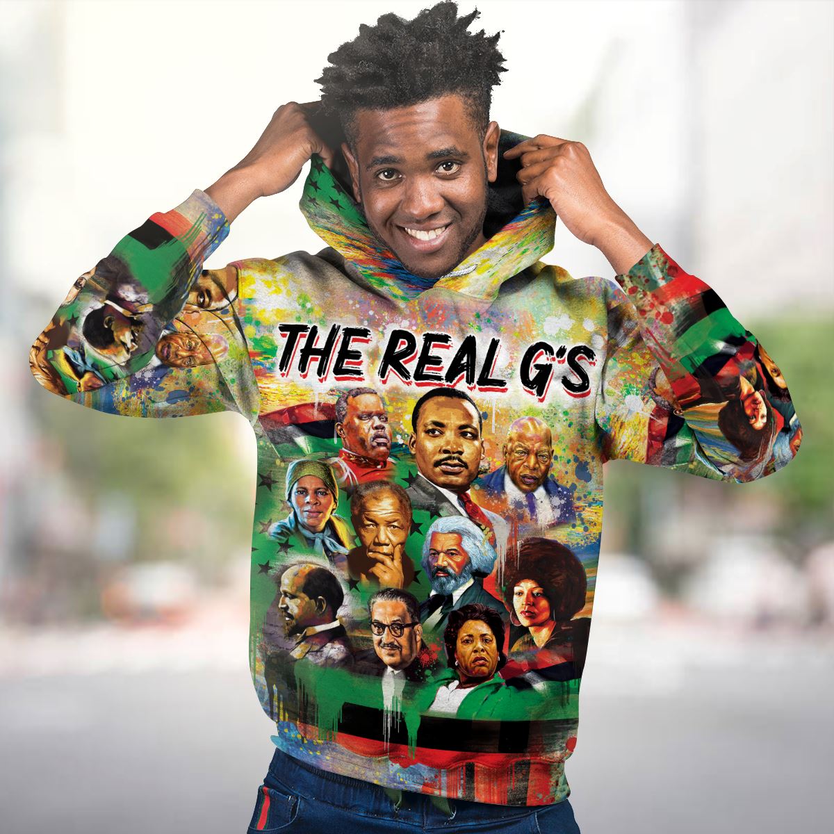 The Real G's Premium Hoodie Fleece Hoodie Zootop Bear 