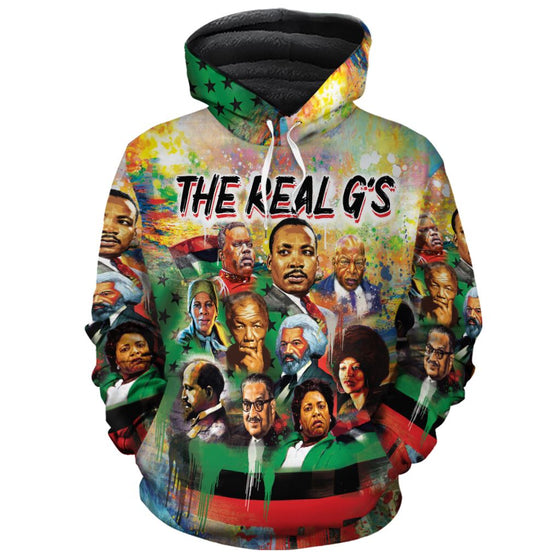 The Real G's Premium Hoodie Fleece Hoodie Zootop Bear Pullover S