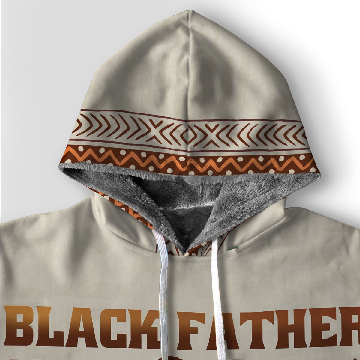 Black Father Premium Hoodie Fleece Hoodie Zootop Bear 