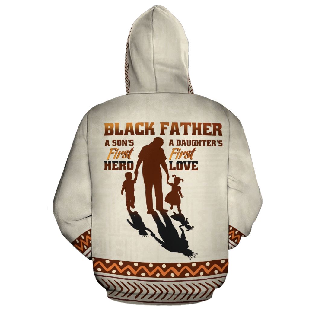 Black Father Premium Hoodie Fleece Hoodie Zootop Bear 