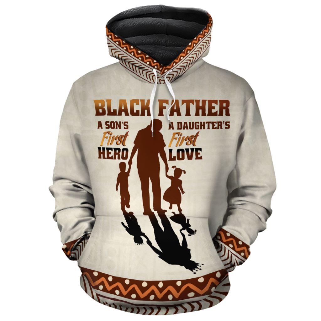 Black Father Premium Hoodie Fleece Hoodie Zootop Bear Pullover S 