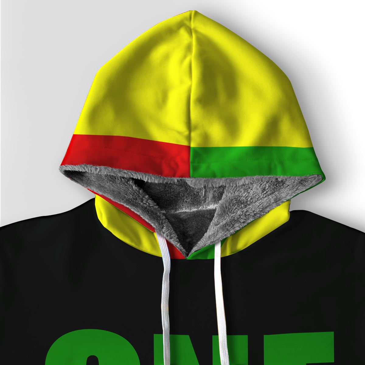 Reggae One Love Premium Hoodie Fleece Hoodie Zootop Bear 