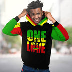 Reggae One Love Premium Hoodie Fleece Hoodie Zootop Bear 