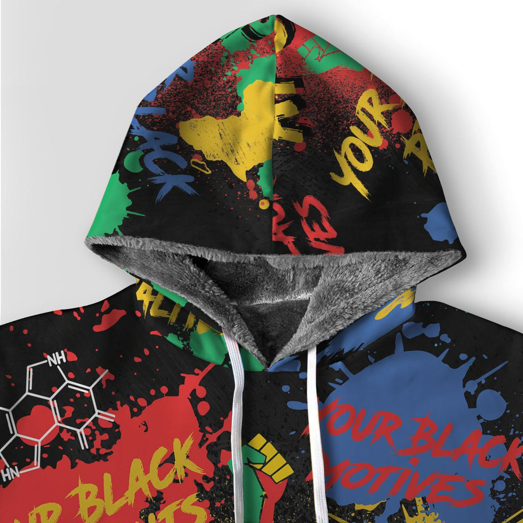 Never Apologize For Being Black Premium Hoodie Fleece Hoodie Zootop Bear 