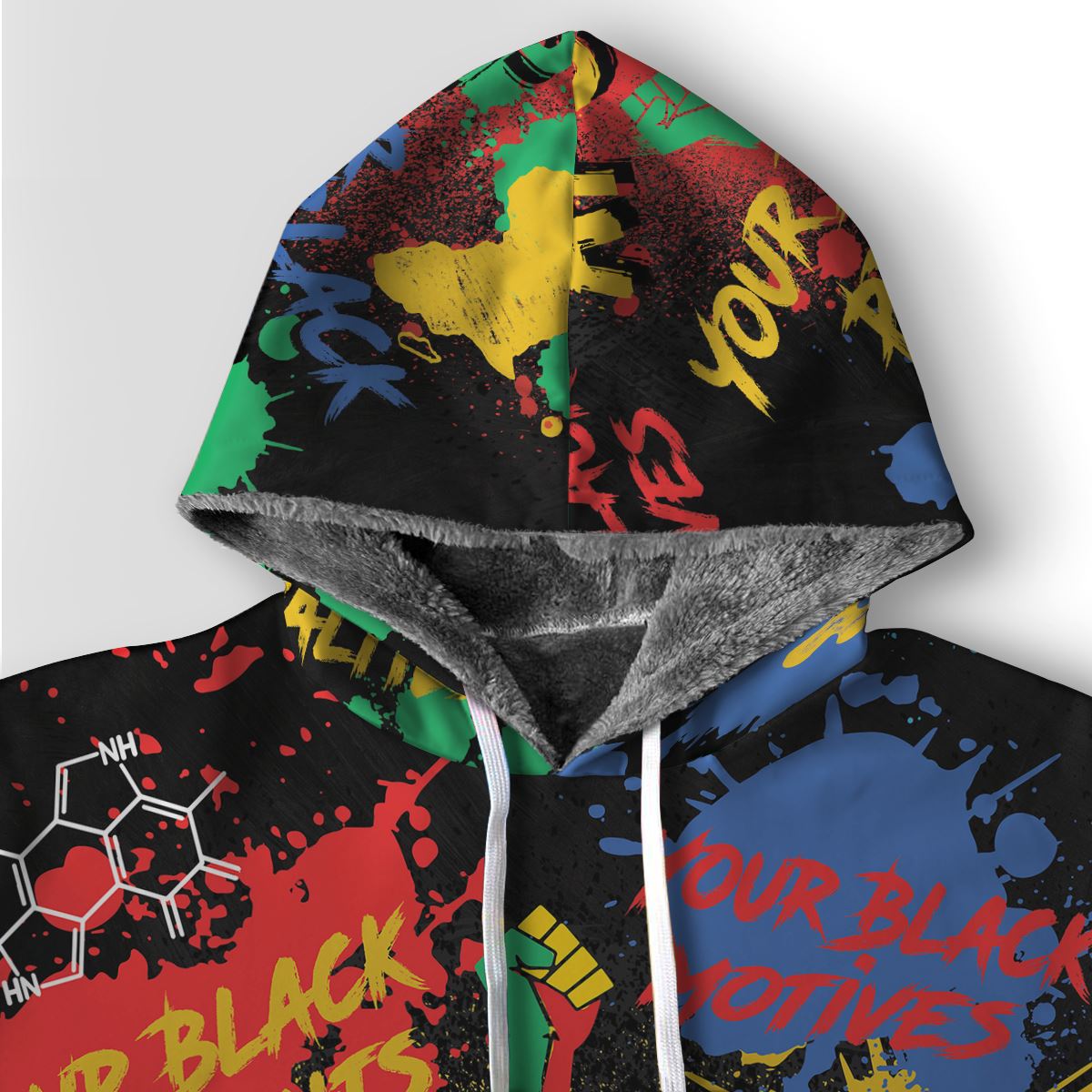 Never Apologize For Being Black Premium Hoodie Fleece Hoodie Zootop Bear 