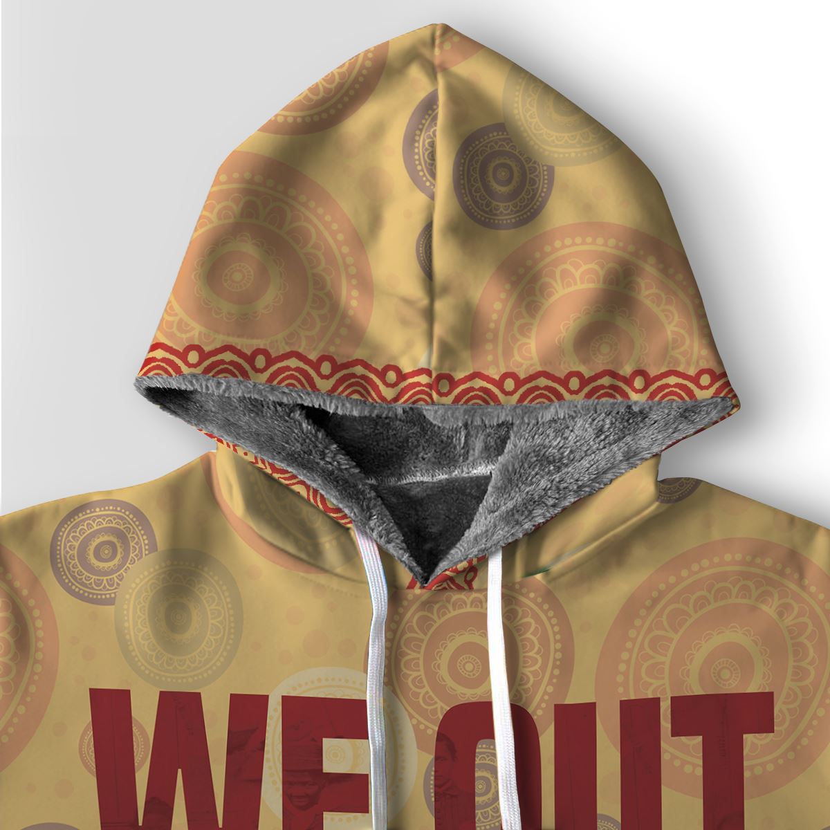 We Out 1849 Premium Hoodie Fleece Hoodie Zootop Bear 