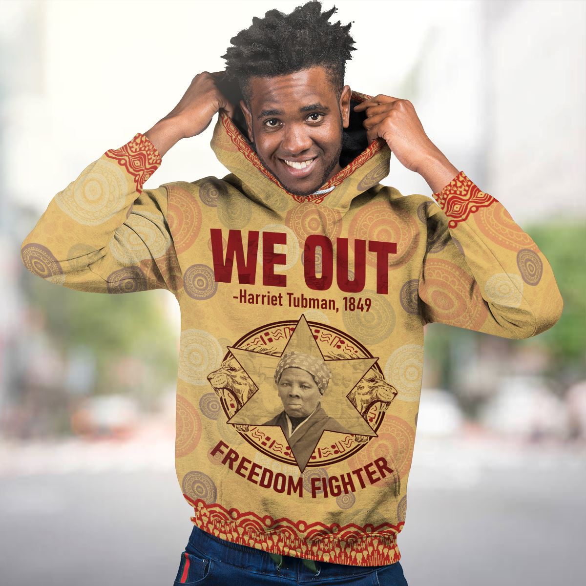 We Out 1849 Premium Hoodie Fleece Hoodie Zootop Bear 