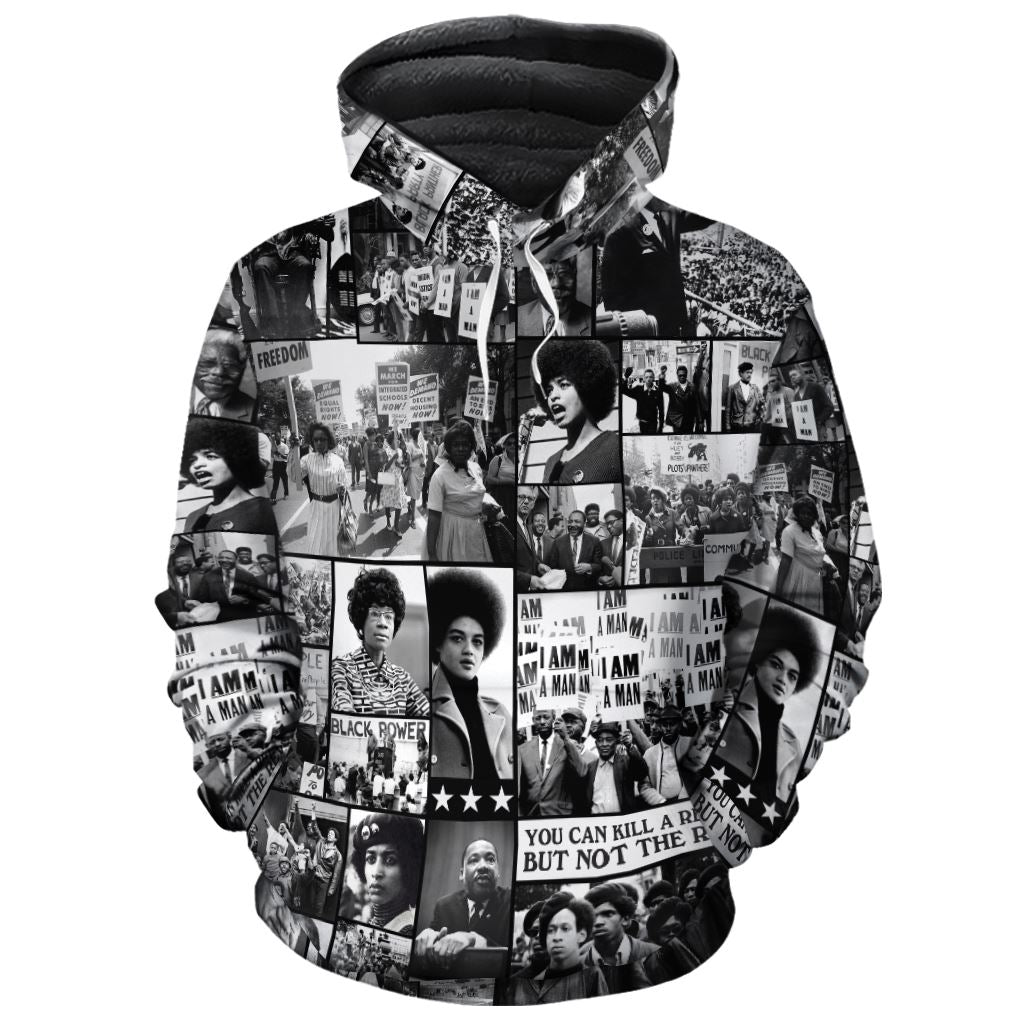 Black Power Images Premium Hoodie Fleece Hoodie Zootop Bear Pullover S 