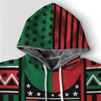 Power Fist And Patterns In Pan African Colors Premium Hoodie Fleece Hoodie Zootop Bear 