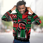 Power Fist And Patterns In Pan African Colors Premium Hoodie Fleece Hoodie Zootop Bear 