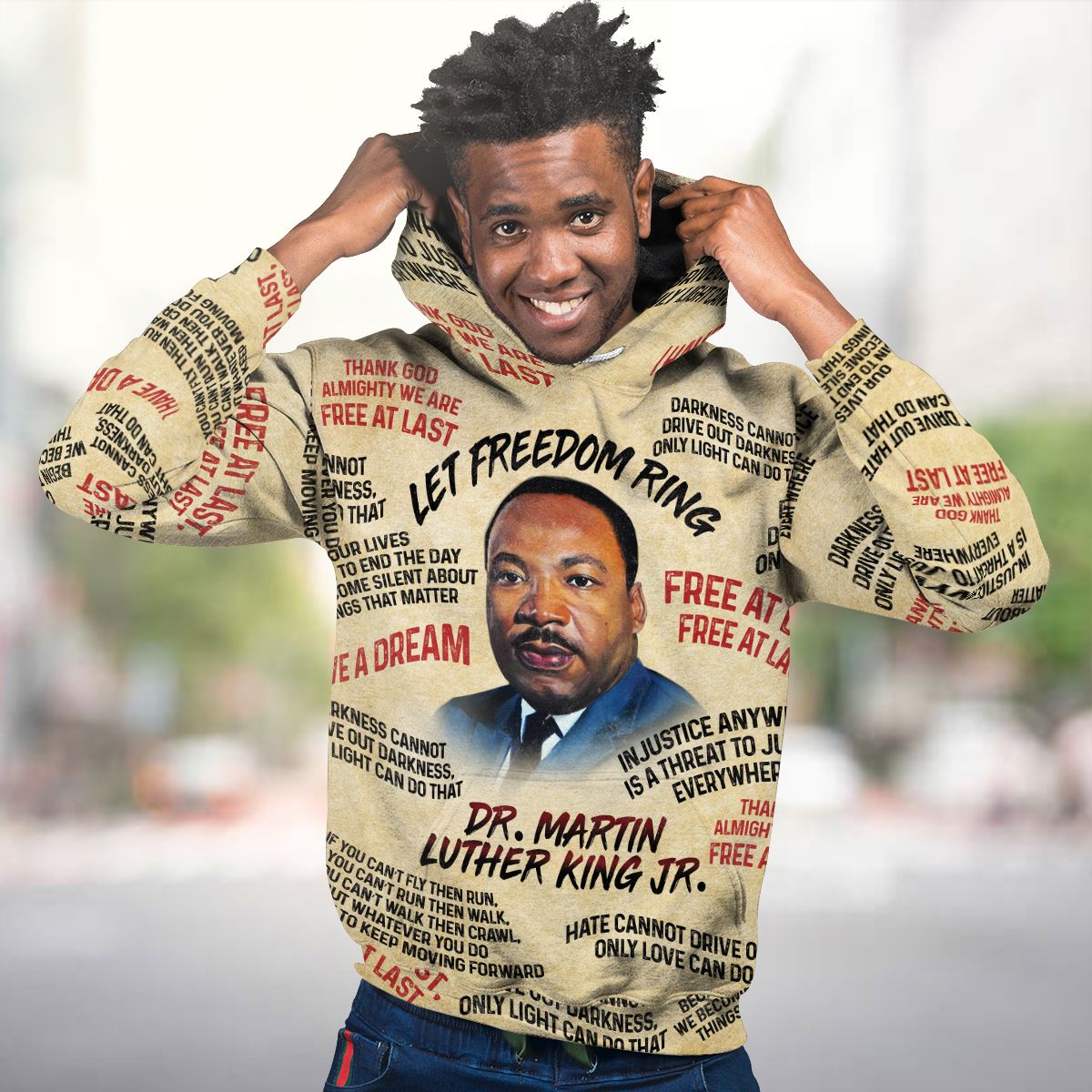 Martin Luther King The Leader 2 Premium Hoodie Fleece Hoodie Zootop Bear 