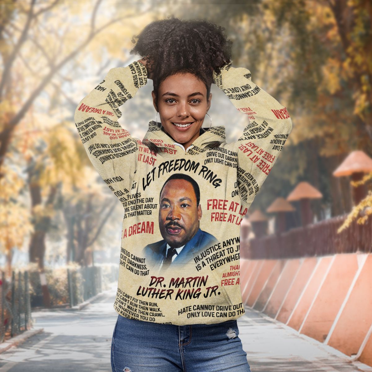 Martin Luther King The Leader 2 Premium Hoodie Fleece Hoodie Zootop Bear 