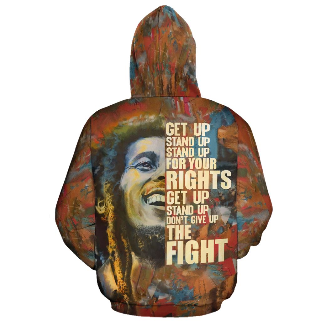 Bob Marley Premium Hoodie Fleece Hoodie Zootop Bear 