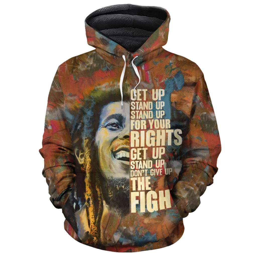 Bob Marley Premium Hoodie Fleece Hoodie Zootop Bear 