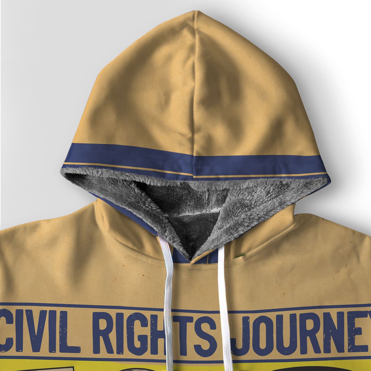 Civil Rights Events in 50s Style Premium Hoodie Fleece Hoodie Zootop Bear 