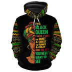 Three Sides Of Me Premium Hoodie Fleece Hoodie Zootop Bear 