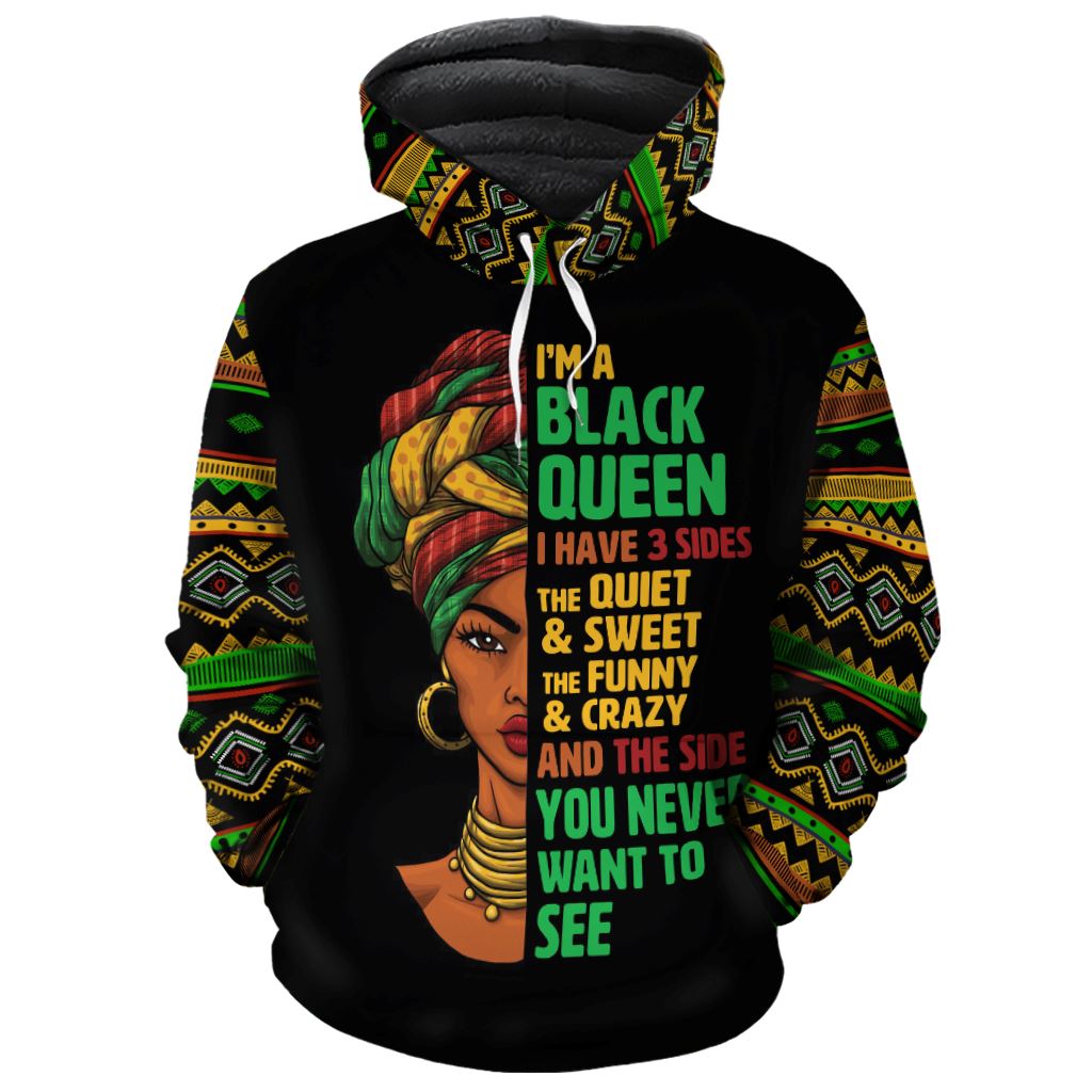 Three Sides Of Me Premium Hoodie Fleece Hoodie Zootop Bear 