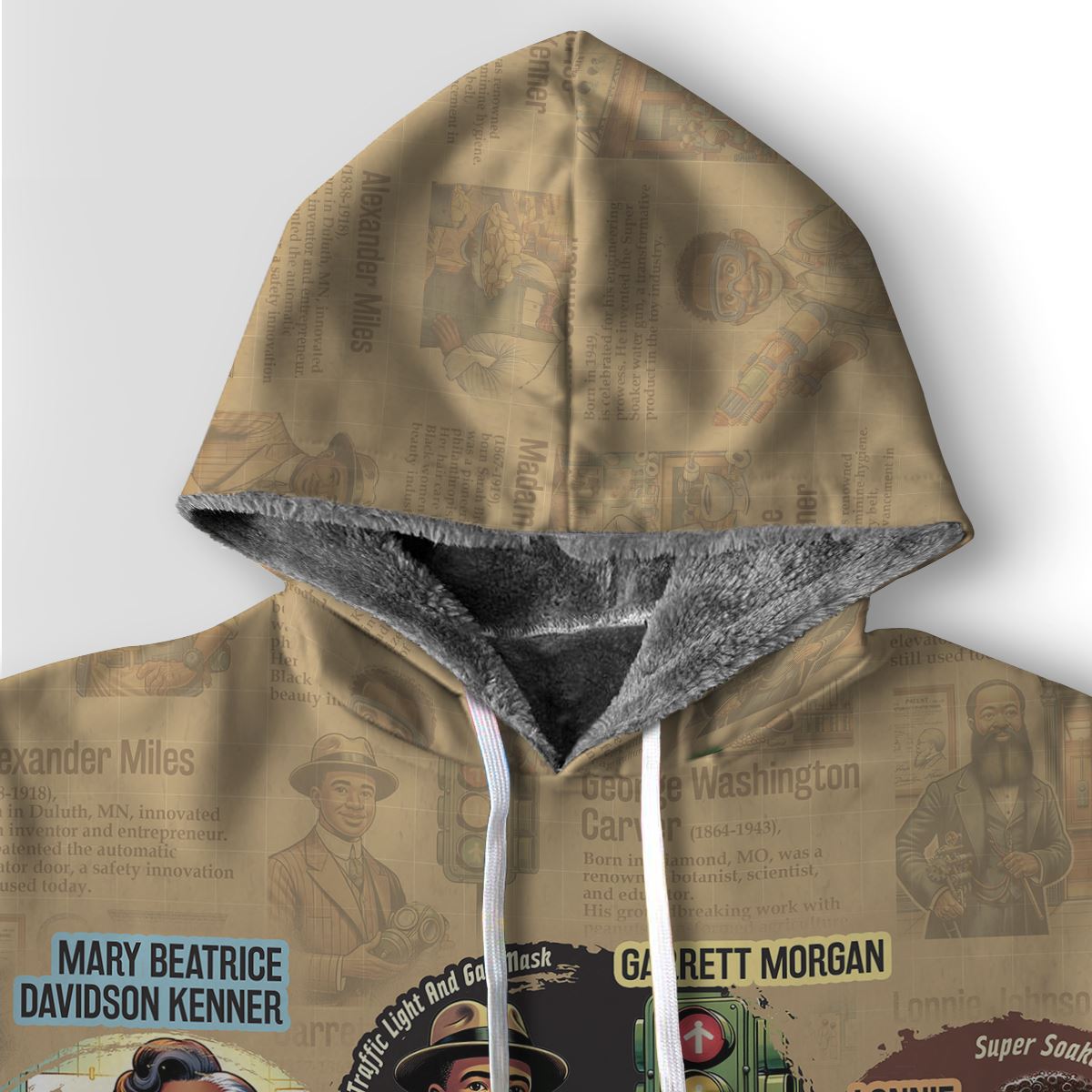 The Black Minds Behind Progress Premium Hoodie Fleece Hoodie Zootop Bear 