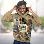 The Black Minds Behind Progress Premium Hoodie Fleece Hoodie Zootop Bear 
