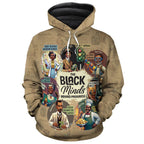The Black Minds Behind Progress Premium Hoodie Fleece Hoodie Zootop Bear 