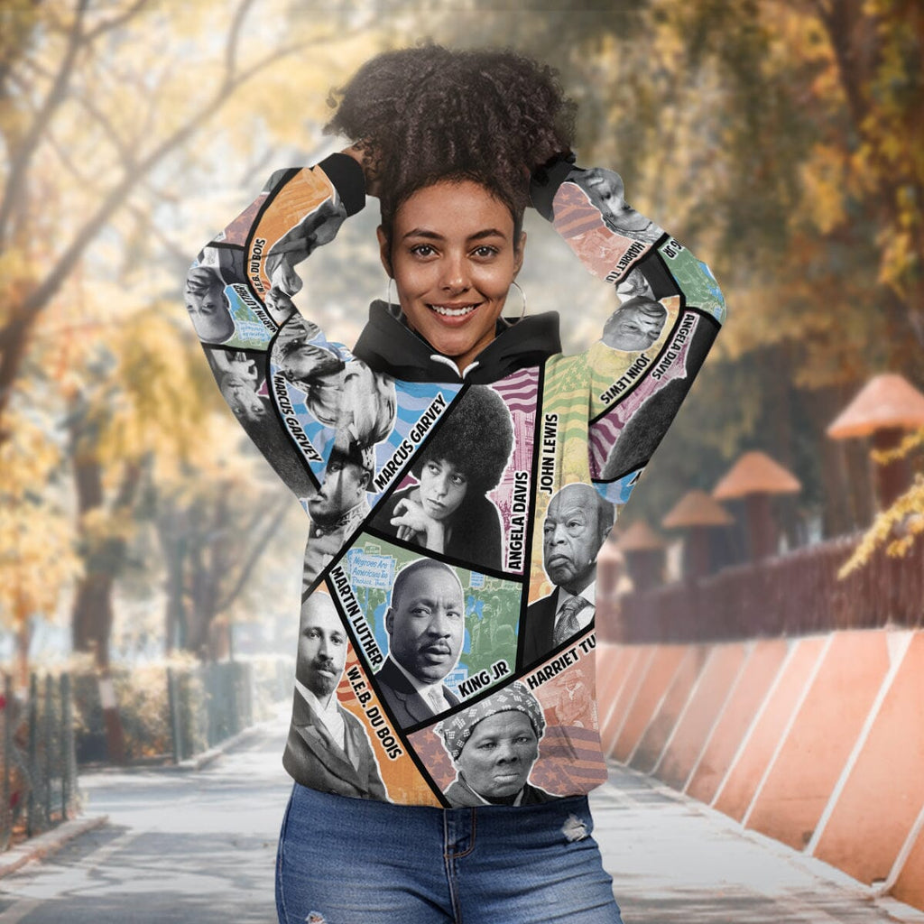Civil Rights Icons Premium Hoodie Fleece Hoodie Zootop Bear 