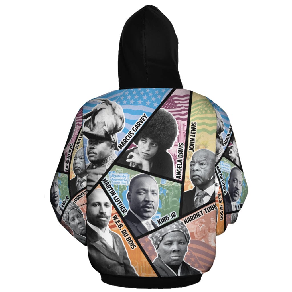 Civil Rights Icons Premium Hoodie Fleece Hoodie Zootop Bear 