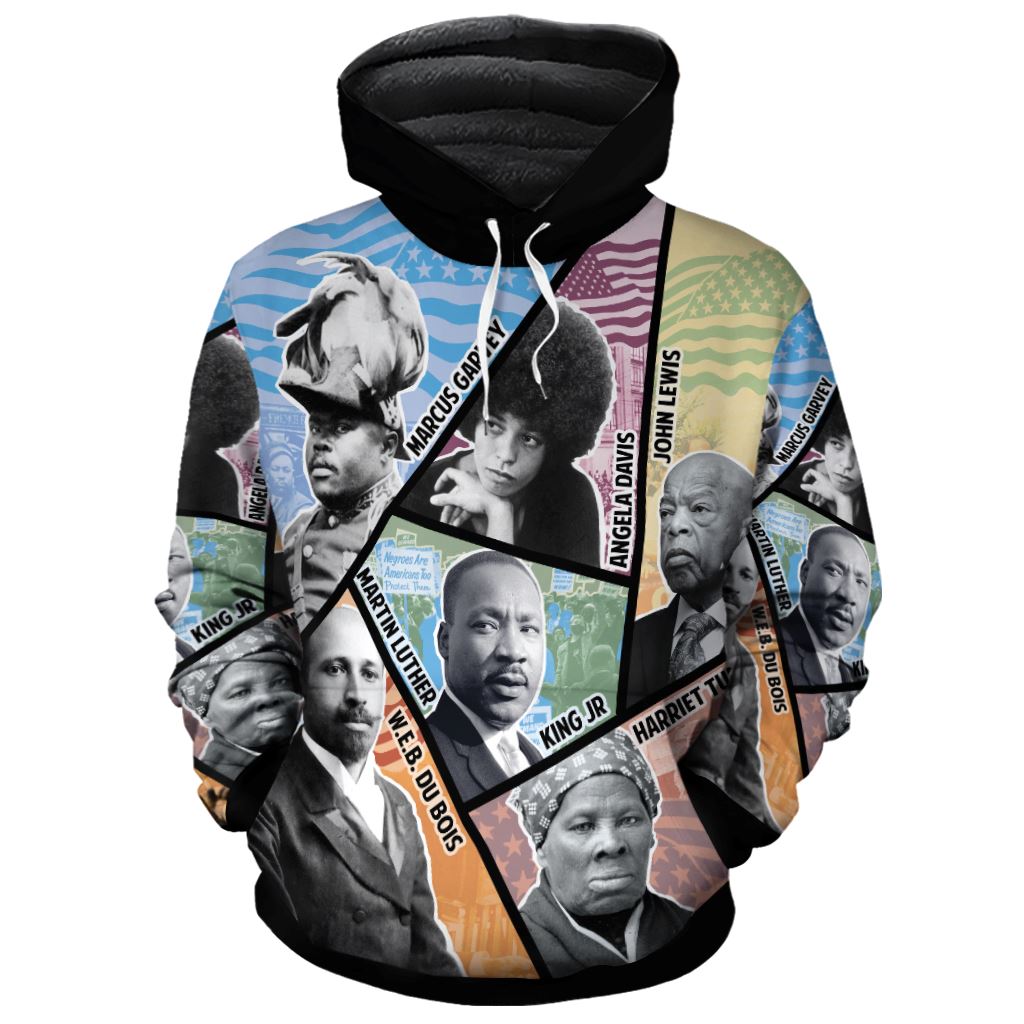 Civil Rights Icons Premium Hoodie Fleece Hoodie Zootop Bear Pullover S 