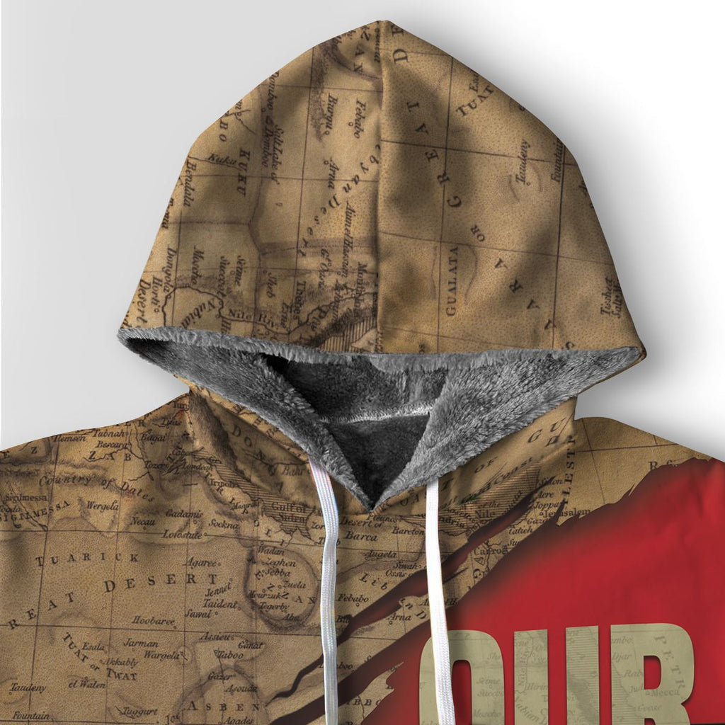 Power African Premium Hoodie Fleece Hoodie Zootop Bear 
