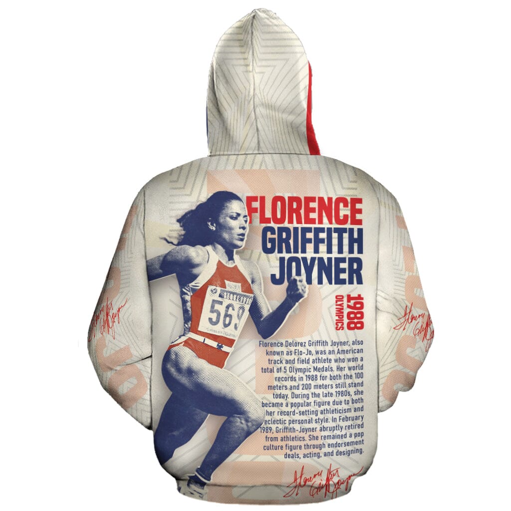 The Phenomenal Woman Flo-Jo Premium Hoodie Fleece Hoodie Zootop Bear 