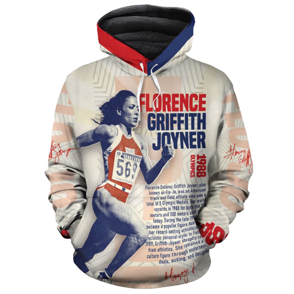 The Phenomenal Woman Flo-Jo Premium Hoodie Fleece Hoodie Zootop Bear Pullover S 