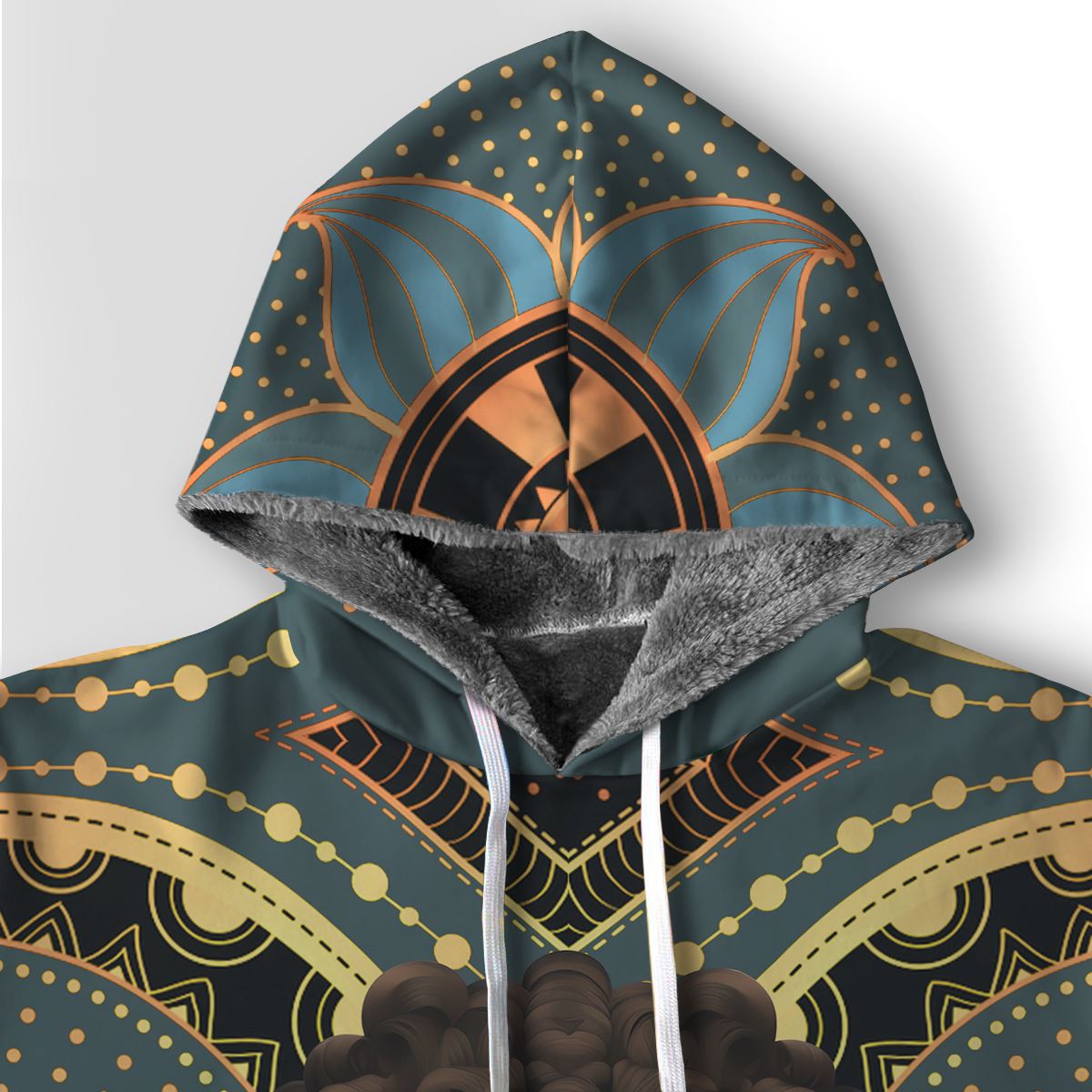 Powerful Woman in Patterns Premium Hoodie Fleece Hoodie Zootop Bear 